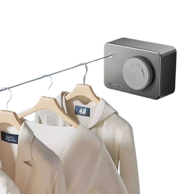 Tendedero retráctil invisible de pared en acero de primera calidad 