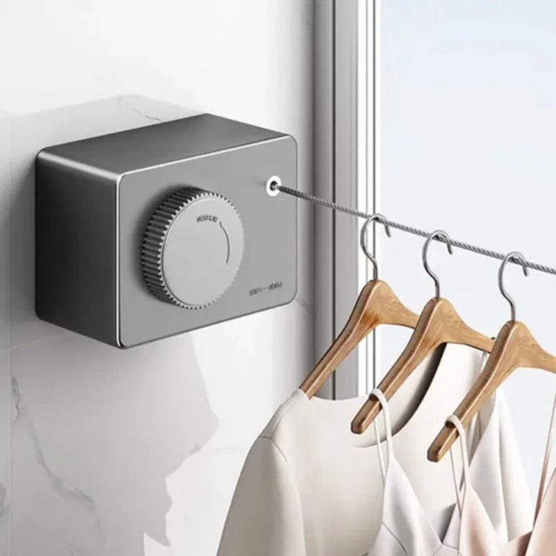 Tendedero retráctil invisible de pared en acero de primera calidad 