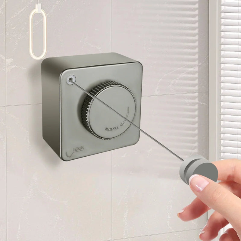 Tendedero retráctil invisible de pared en acero de primera calidad 