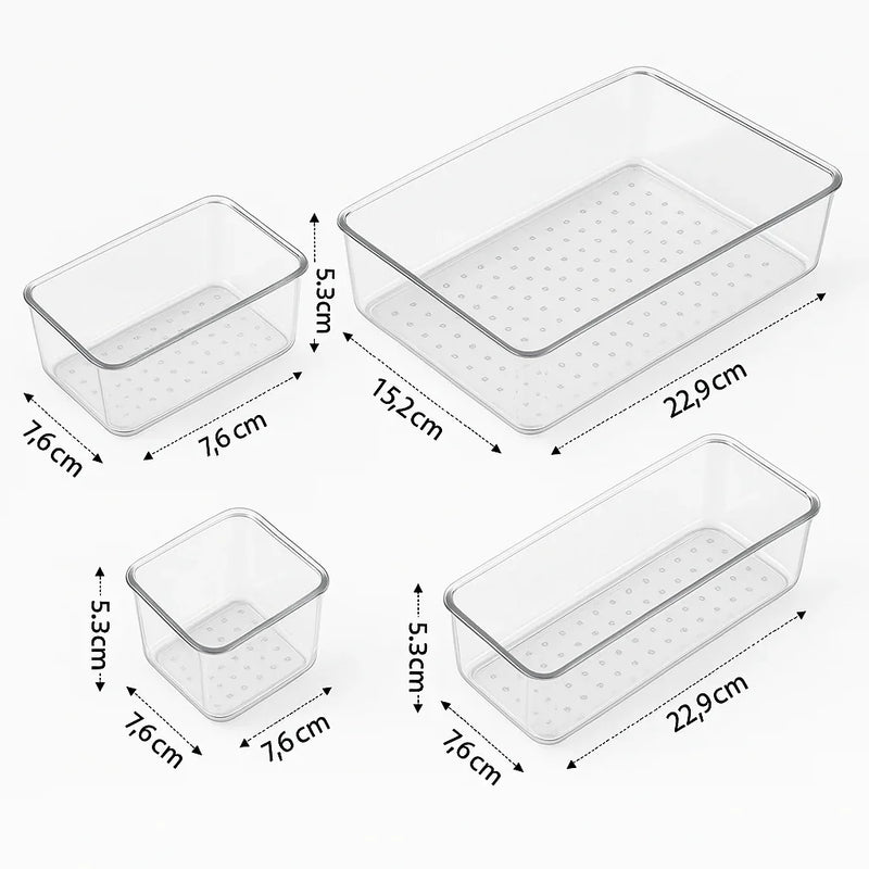 Kit organizador de cajones de acrílico 