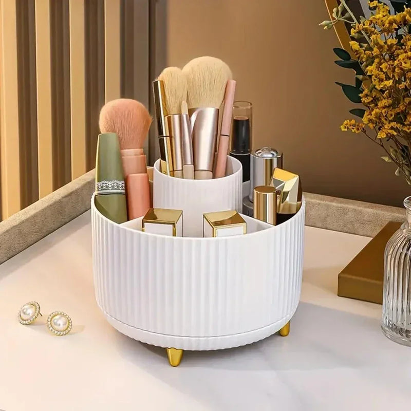 Organizador de cosméticos con rotación de 360 ​​grados y estantes ajustables 