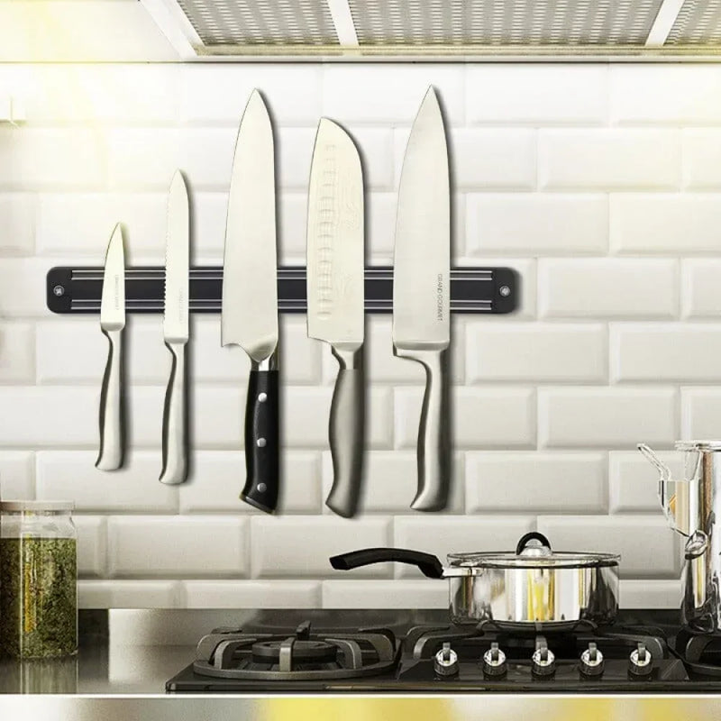 Barra de pared para utensilios metálicos 