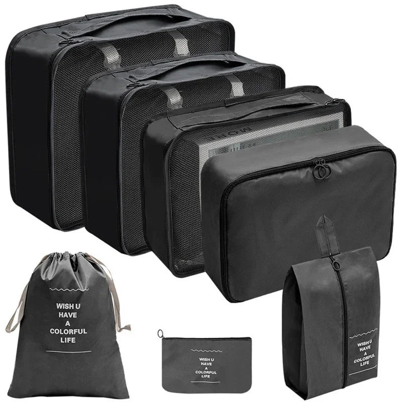 Kit con 7 bolsas organizadoras para maletas de viaje 