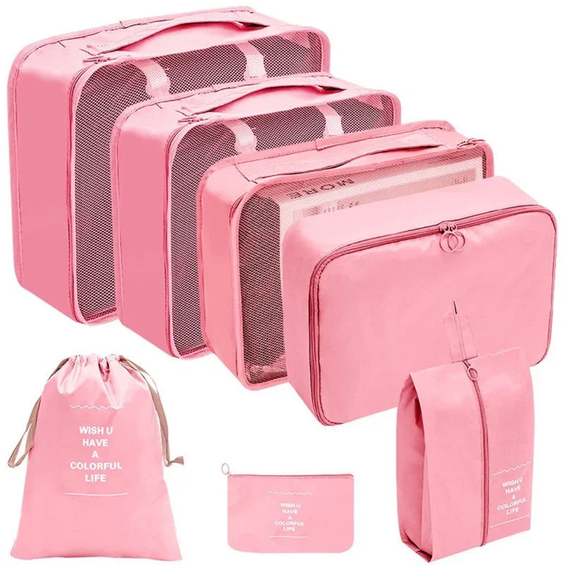 Kit con 7 bolsas organizadoras para maletas de viaje 