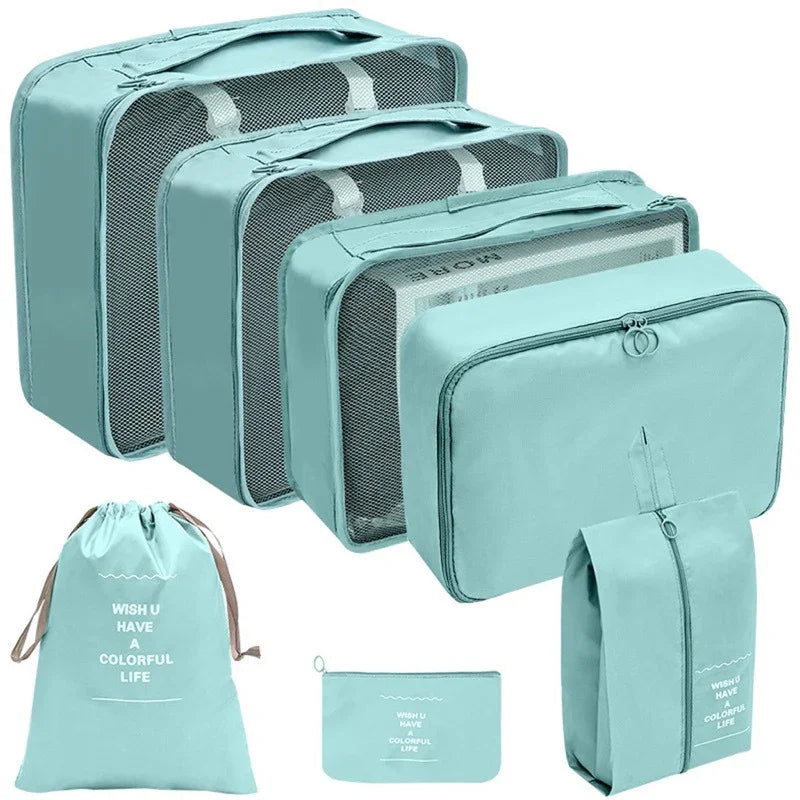 Kit con 7 bolsas organizadoras para maletas de viaje 