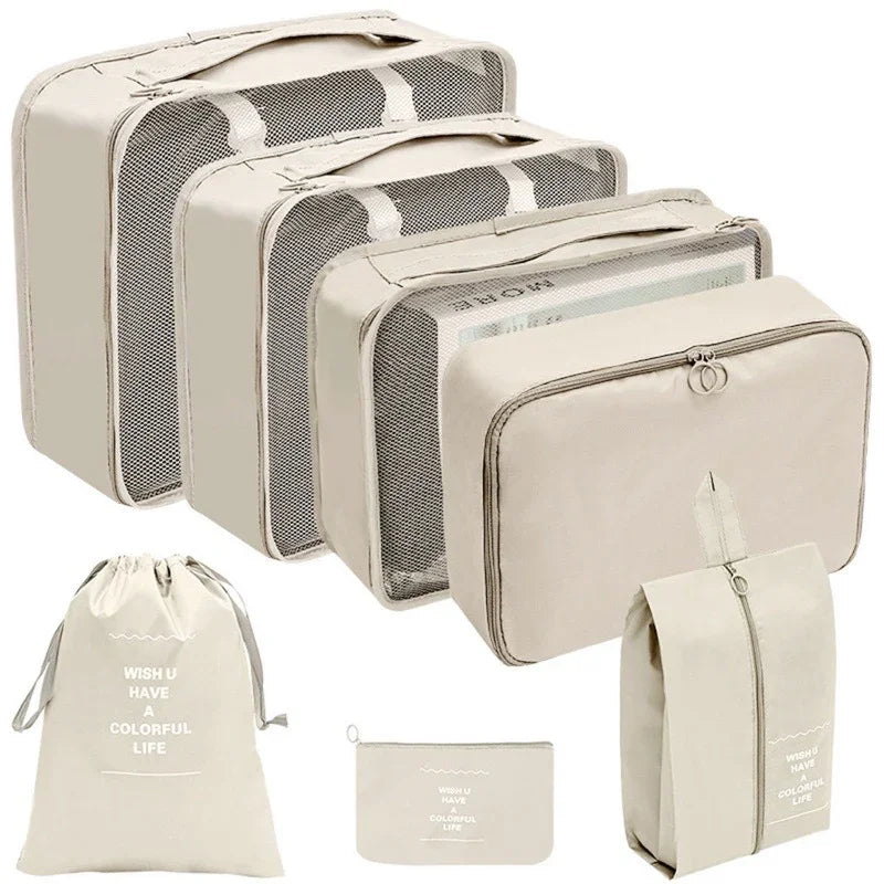 Kit con 7 bolsas organizadoras para maletas de viaje 