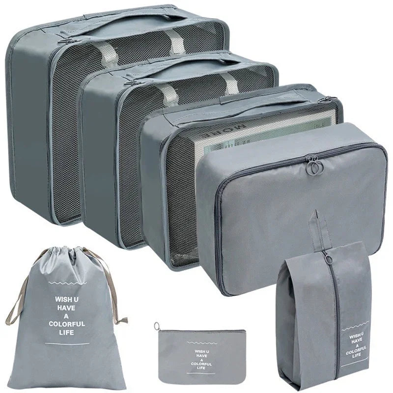 Kit con 7 bolsas organizadoras para maletas de viaje 