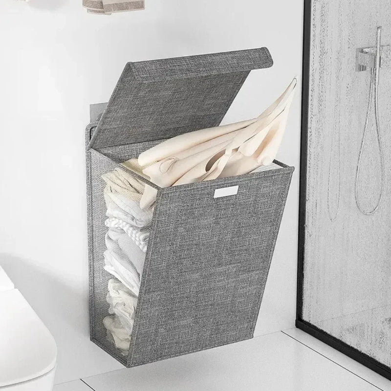 Cesta de ropa plegable compacta para el hogar 