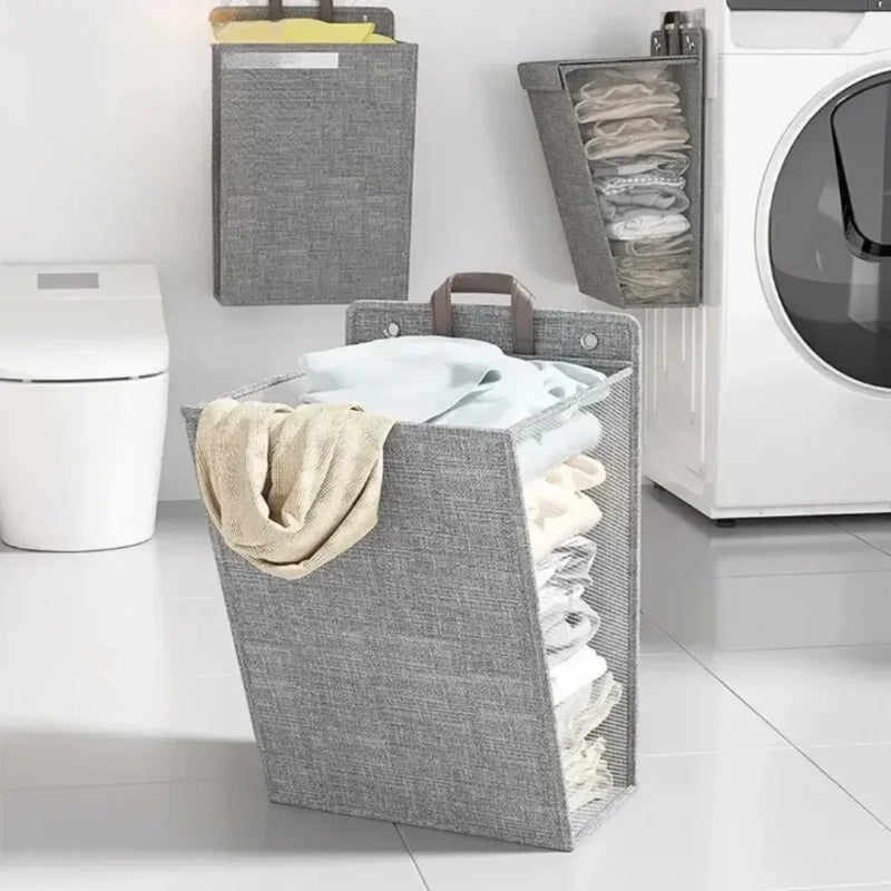 Cesta de ropa plegable compacta para el hogar 