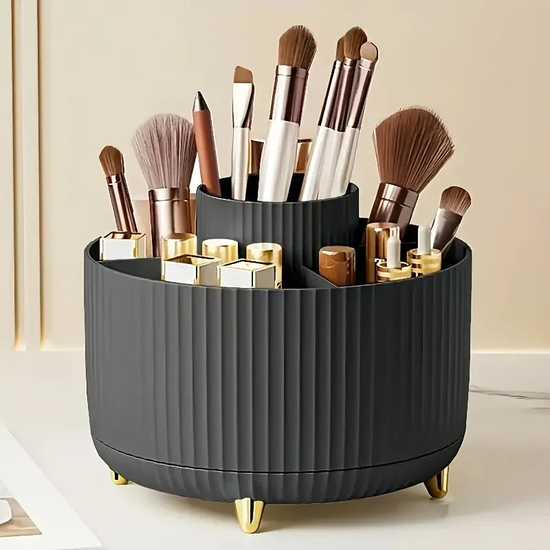 Organizador de cosméticos con rotación de 360 ​​grados y estantes ajustables 